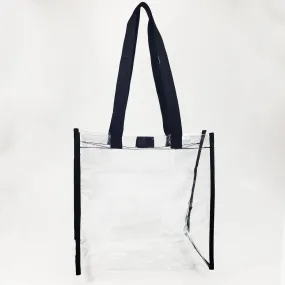 48 ct Clear Tote Bag for Stadium with Hook and Loop Closure - By Case