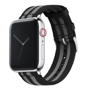 Apple Watch Two Piece NATO® Style Smoke Black Bond Watch Band