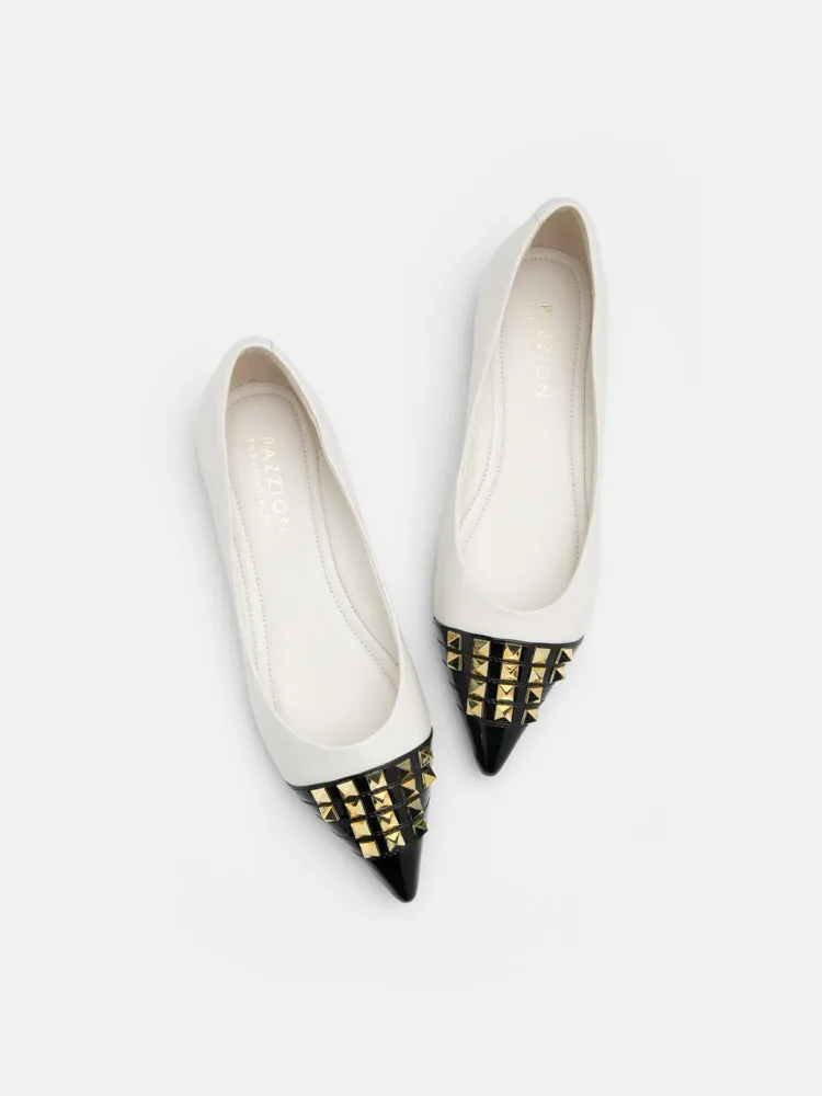 Catiana Studded Pointed Toe Flats