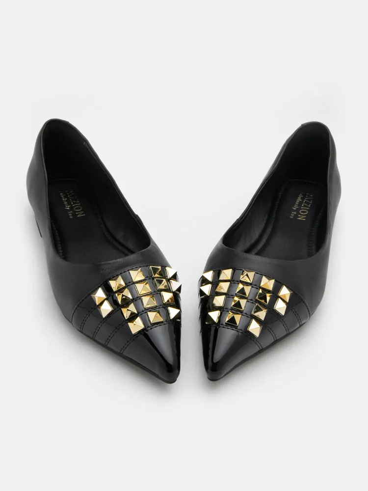 Catiana Studded Pointed Toe Flats