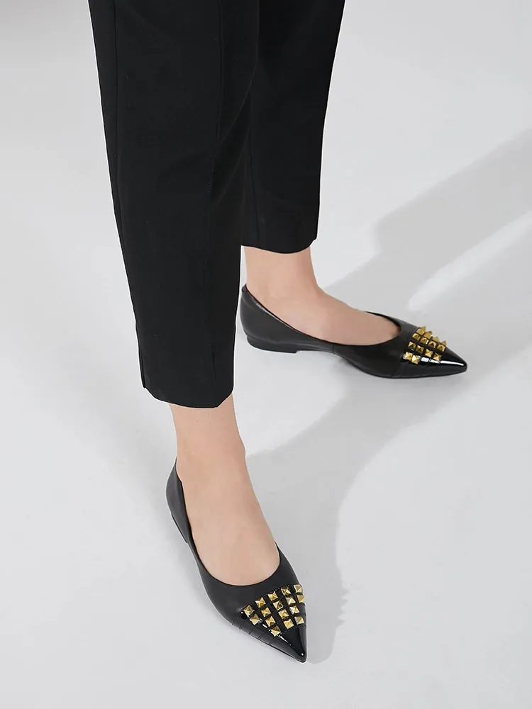 Catiana Studded Pointed Toe Flats