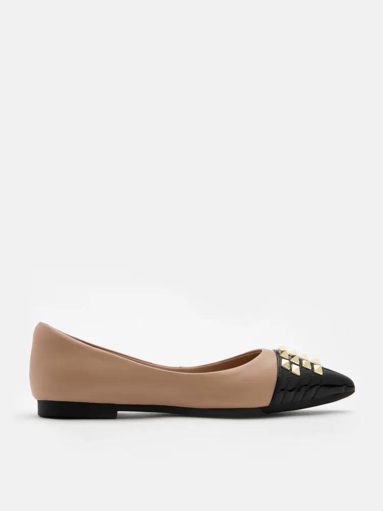 Catiana Studded Pointed Toe Flats