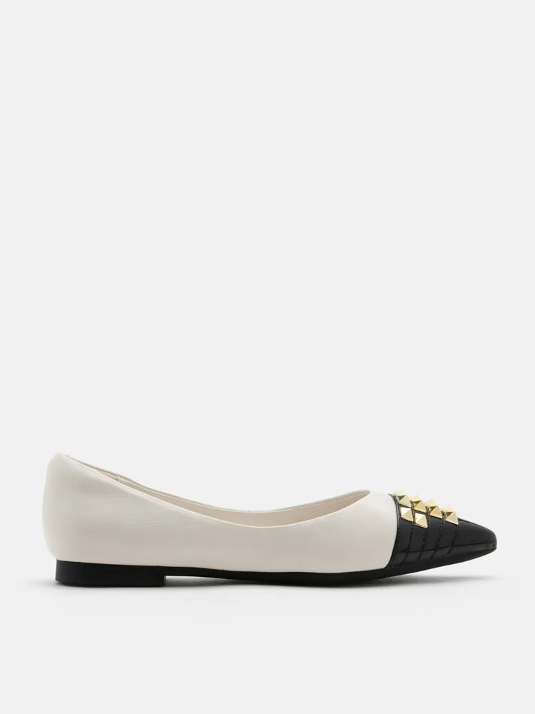 Catiana Studded Pointed Toe Flats