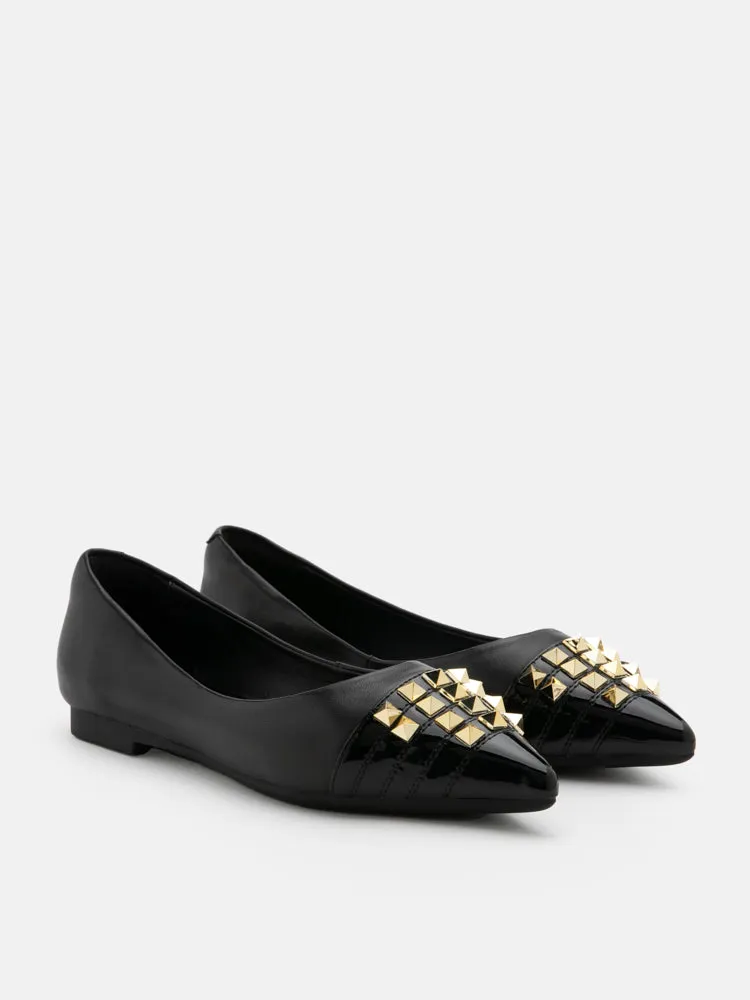 Catiana Studded Pointed Toe Flats