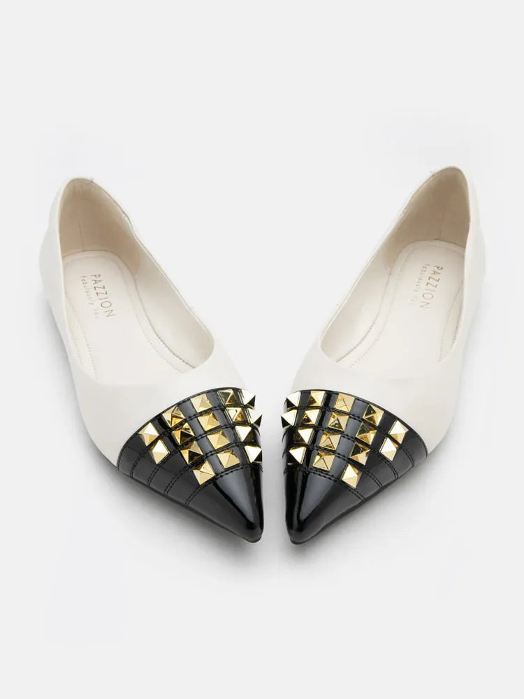 Catiana Studded Pointed Toe Flats