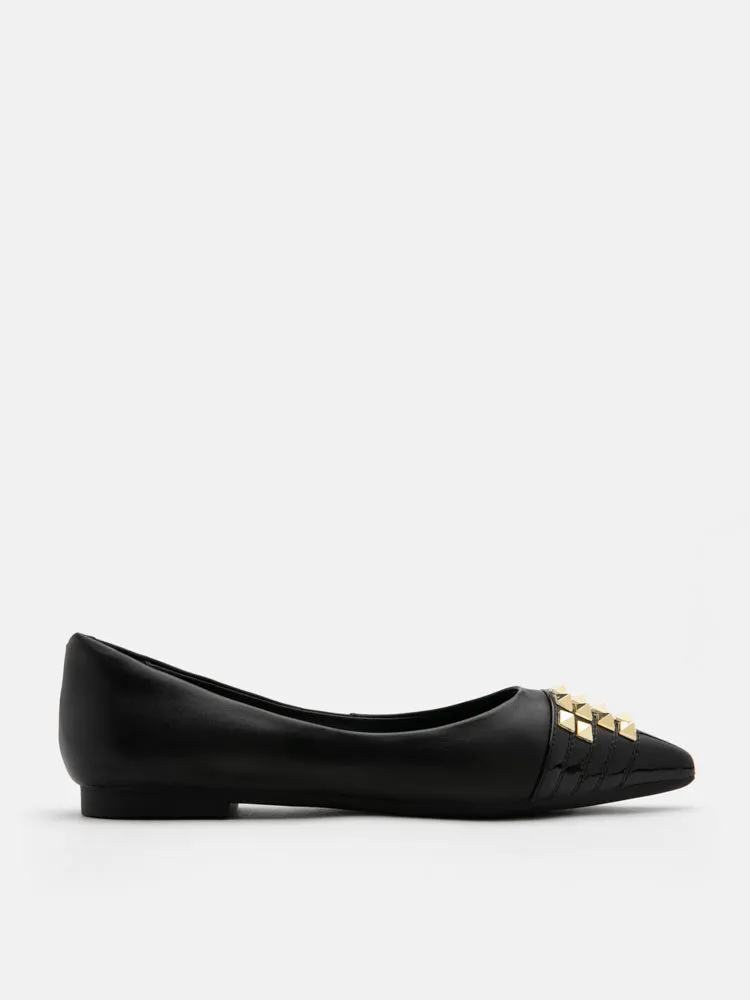 Catiana Studded Pointed Toe Flats