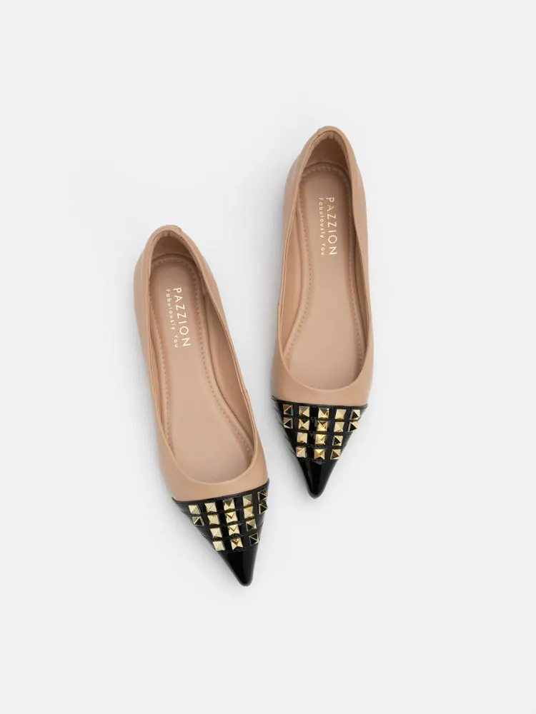 Catiana Studded Pointed Toe Flats