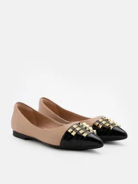 Catiana Studded Pointed Toe Flats