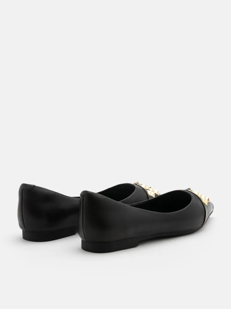 Catiana Studded Pointed Toe Flats