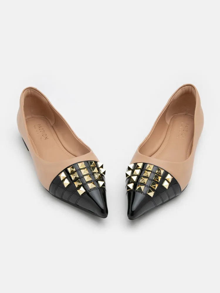 Catiana Studded Pointed Toe Flats