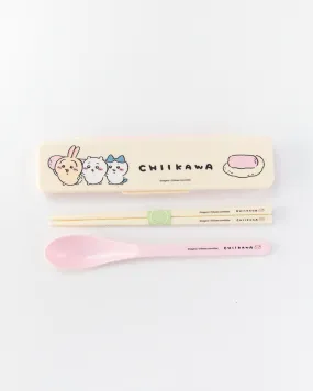 Chiikawa© Chopstick & Spoon Set with Case