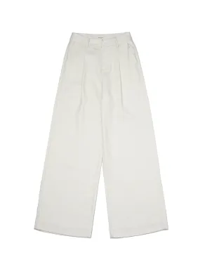 Hemp & Recycled Polyester Women's Wide-leg Slacks