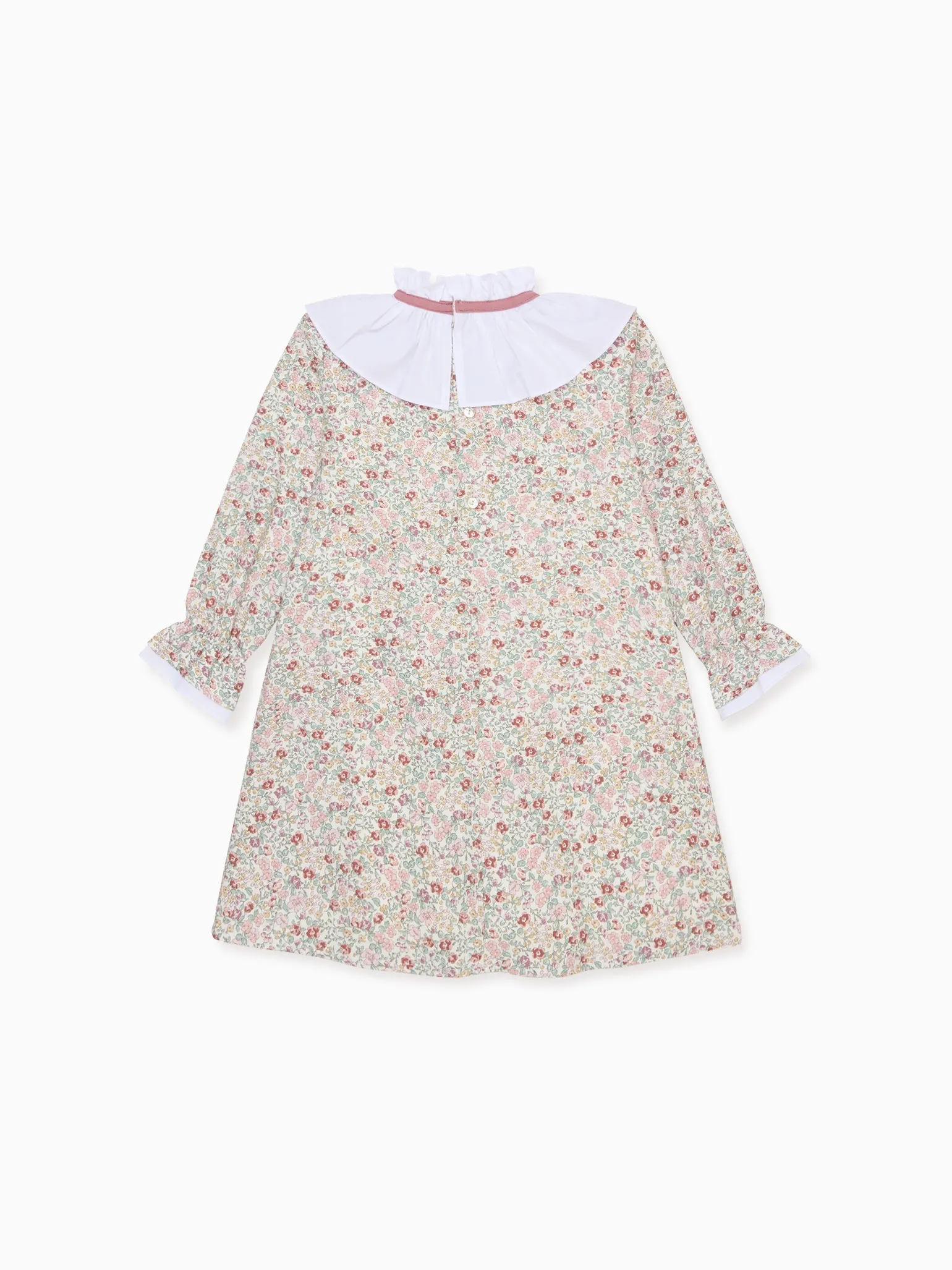 Ivory Floral Odisea Girl A-Line Dress