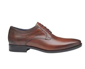 Johnston & Murphy Gibbons Plain Toe Mahogany