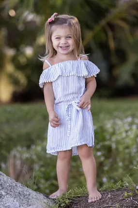 Lucy Dress / Periwinkle Stripe