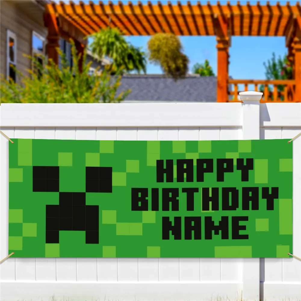 Minecraft Personalized Creeper Banner