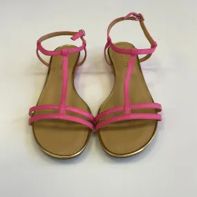 Pink Sandals Flats Talbots, Size 9.5